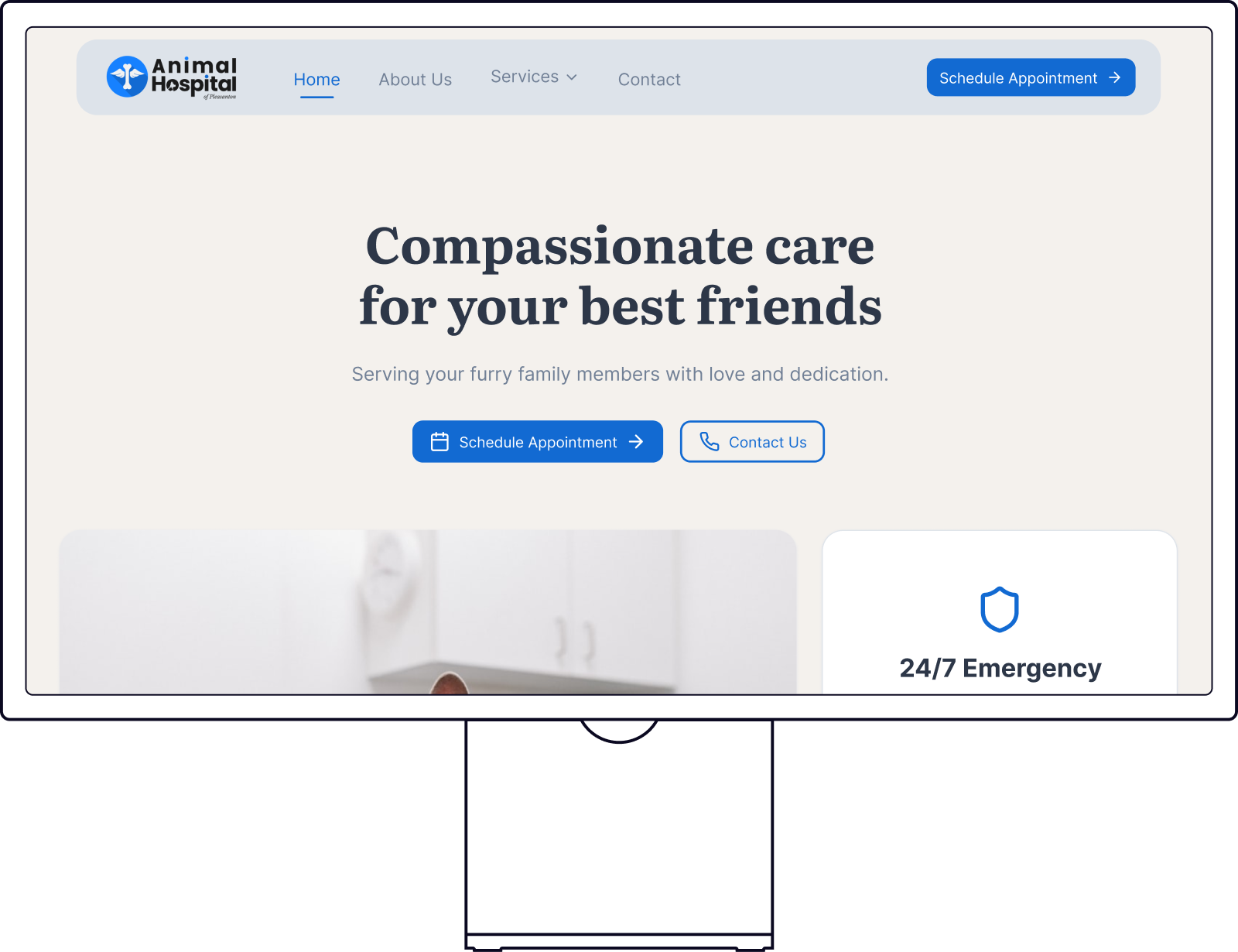 Animal Hospital of Pleasanton website